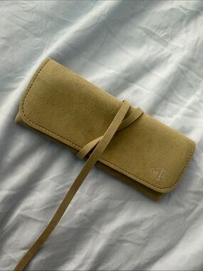 Suede Wrap Jewelry Roll - cleaning storage kit van cleef